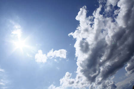 The sun and clouds