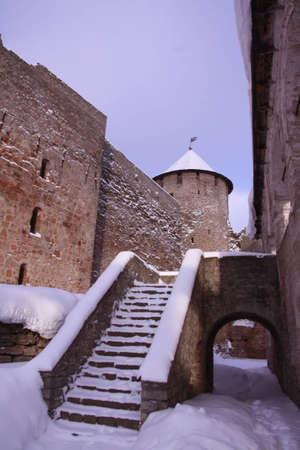 old fortress,Ivangorodのeditorial素材
