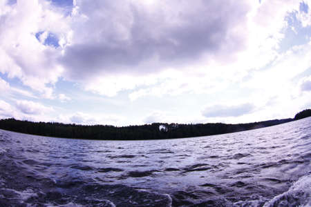 sky fish eyeの写真素材