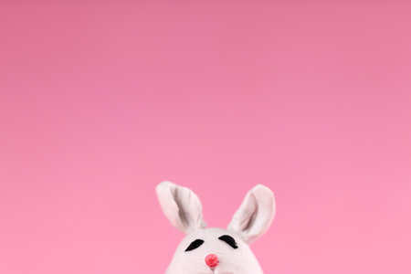 Clay dolls of Easter Day. Love and happiness at Easter and always. Happy Easter Day on April.の写真素材
