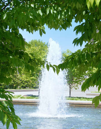 Fountain in Nashville Tennesseeの写真素材