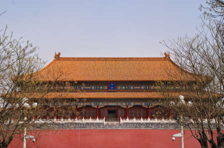 Beijing Forbidden City: main hall.の写真素材