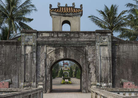 Vietnam Quang Tri: Entrance to citadel.のeditorial素材