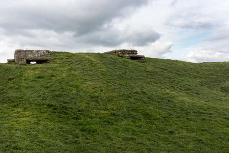 Word War I bunkers in Flanders, near Diksmuide, called Dodengang in Dutch and Boyau de la Mort in...