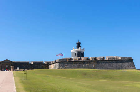 SAN JUAN, PUERTO RICO - MARCH 6, 2015: Eastern wing of the Castillo San Felipe del Morro.