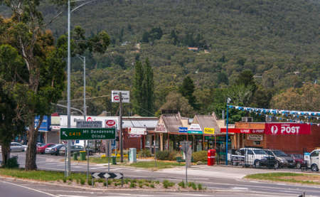 Melbourne, Australia - November 15, 2009: Outside city on road to Mount Dandenong, in Montrose...