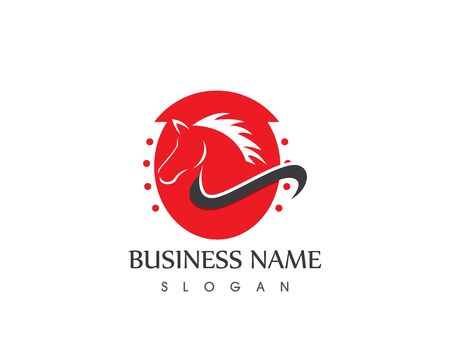 Horse Head Silhouette Logo Vector Designのイラスト素材