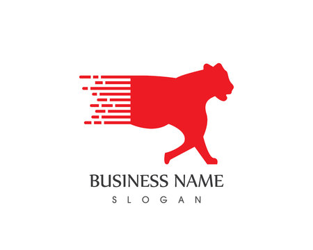 Panther Faster Logo Design Vector Icon Templateのイラスト素材