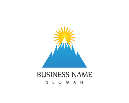 Mountain logo vector templateのイラスト素材