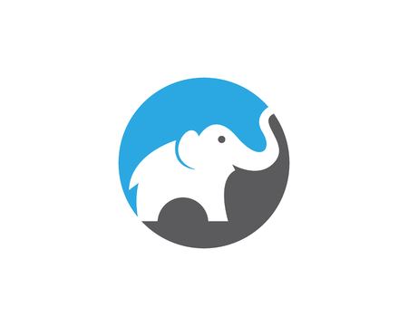 Elephant logo vector templateのイラスト素材