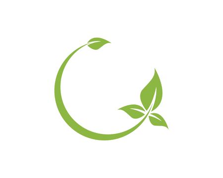 Nature leaf logo templateのイラスト素材