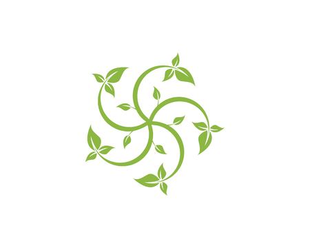 Nature leaf logo templateのイラスト素材