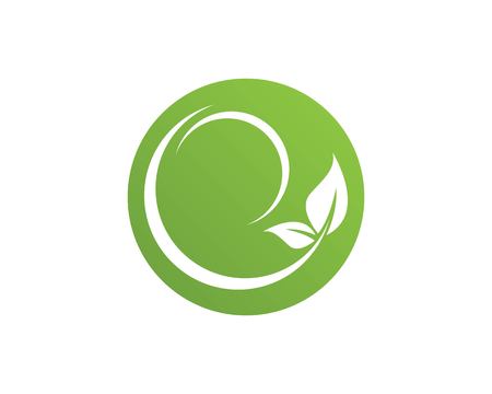 Nature leaf logo templateのイラスト素材