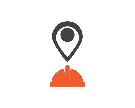 Safety helmet logo templateのイラスト素材