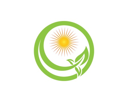 Nature leaf logo vector templateのイラスト素材