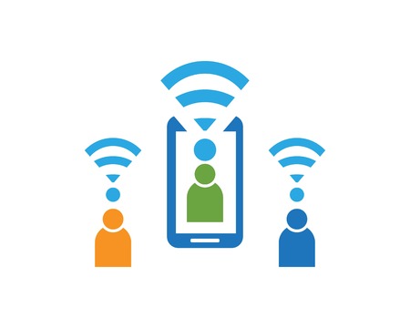 Sharing Wire less From Smart Phone Logo