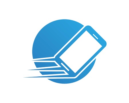 Faster Smart Phone Logo Design Templateのイラスト素材
