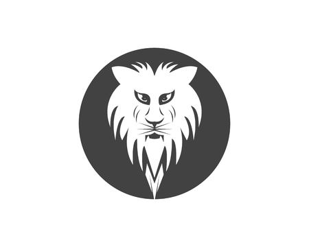 Lion Head Logo Templateのイラスト素材
