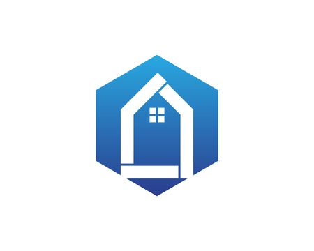 Real estate and home buildings logo icons templateのイラスト素材
