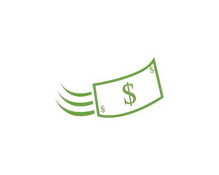 Money fast vector icon illustration designのイラスト素材