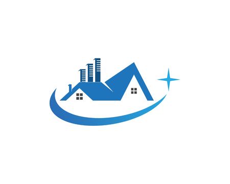Real estate and home buildings logo icons templateのイラスト素材