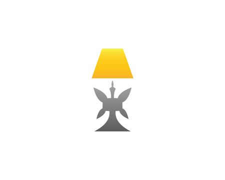 Lamp interior icon logo desaign templateのイラスト素材