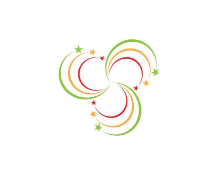Stars faster logo design full colorのイラスト素材