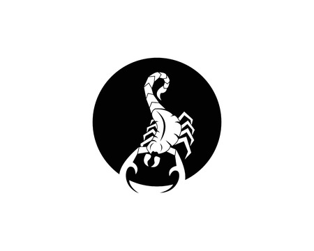 Scorpion logo design vectorのイラスト素材