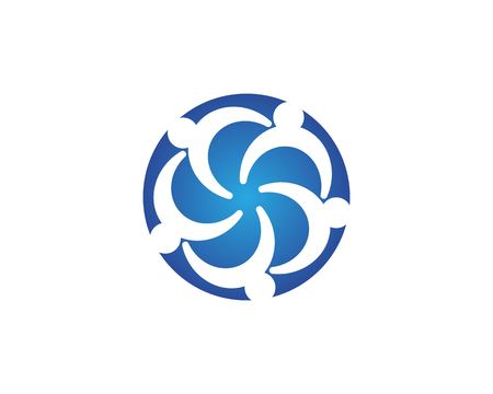 Community care logo design templateのイラスト素材