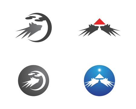 Dog icon logo vector templateのイラスト素材