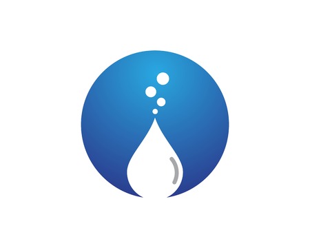 Water drop icon logo vector templateのイラスト素材