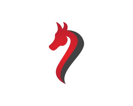 Horse icon logo vector templateのイラスト素材