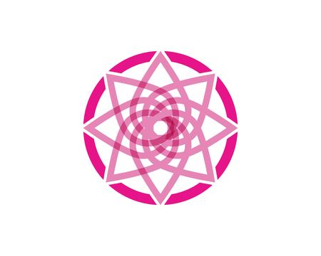 Flower abstract  logo vector templateのイラスト素材