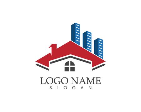 Real estate and building home logo templateのイラスト素材