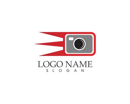 Camera icon logo vector templateのイラスト素材