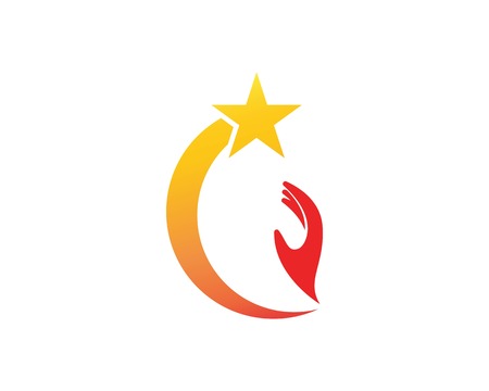 Hand people logo templateのイラスト素材