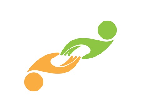 Hand people logo templateのイラスト素材