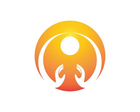 Hand people logo templateのイラスト素材