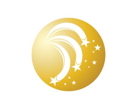 Stars icon logo templateのイラスト素材