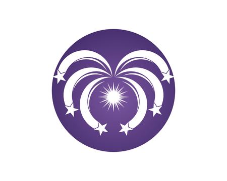 Stars icon logo templateのイラスト素材