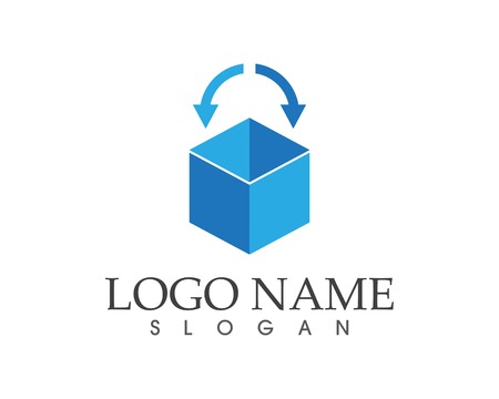 Drop box icon business logoのイラスト素材