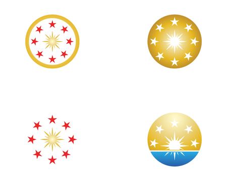 Stars icon business logo templateのイラスト素材