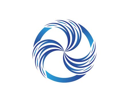 Water wave symbol and icon logoのイラスト素材