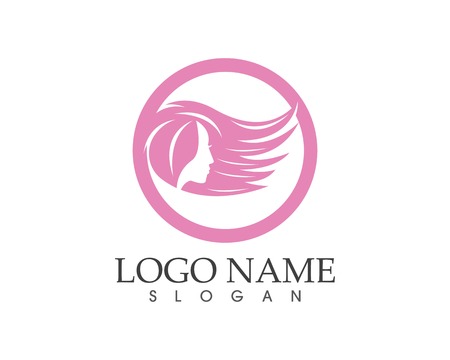 face woman beauty spa logo design vector illustrationのイラスト素材