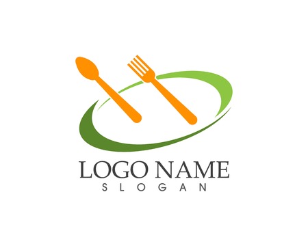 Restaurant logo design vector illustrationのイラスト素材