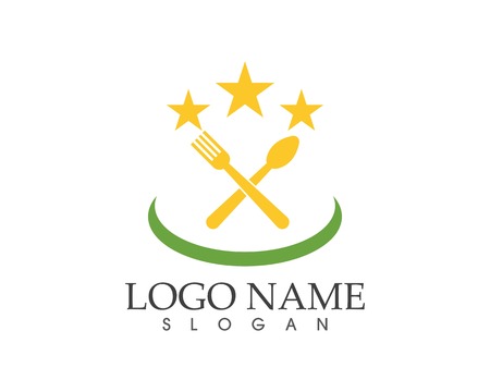 Restaurant logo design vector illustrationのイラスト素材