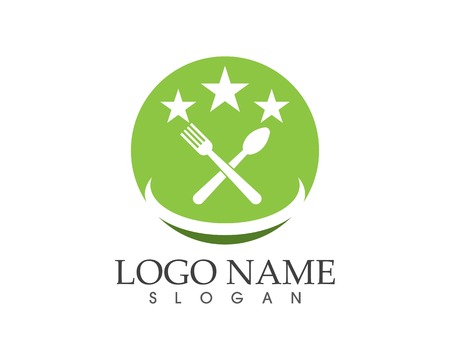 Restaurant logo design vector illustrationのイラスト素材