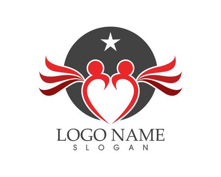 Love people logo designのイラスト素材