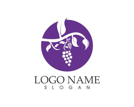 Grape fruit icon sign logoのイラスト素材