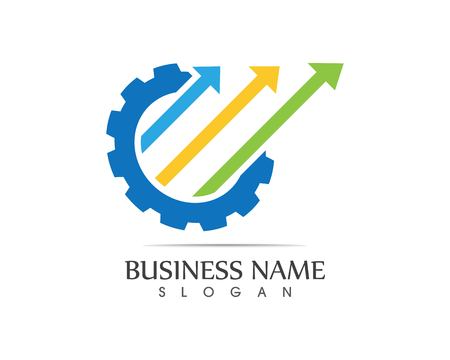 Business finance logo - vector concept illustrationのイラスト素材